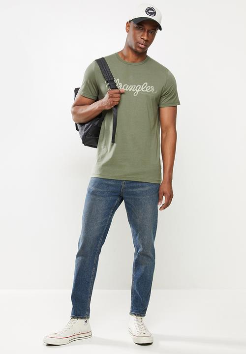Wrangler - Classic tee - dusty olive