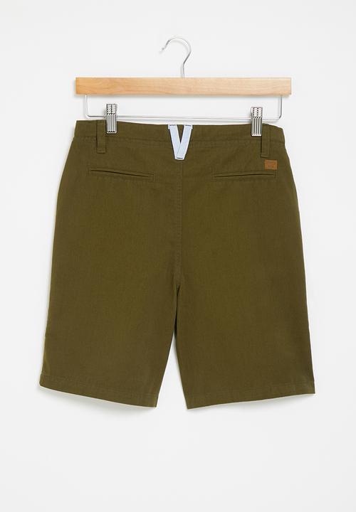 POLO - Boys andrew chino short - olive