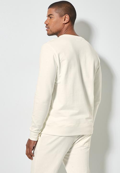 Superbalist - Nasa branded burger crew neck pullover sweat - ecru