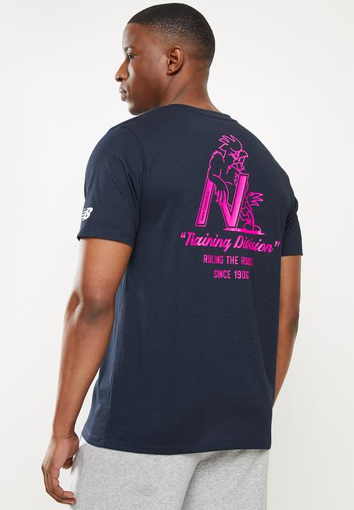 New Balance  - Tenacity heather tech ss print - eclipse multi