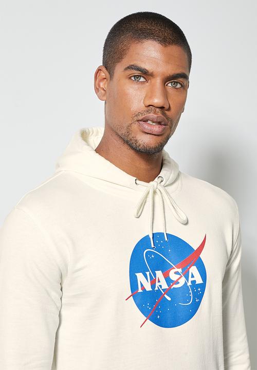 Superbalist - Nasa branded hoodie pullover sweat - ecru 