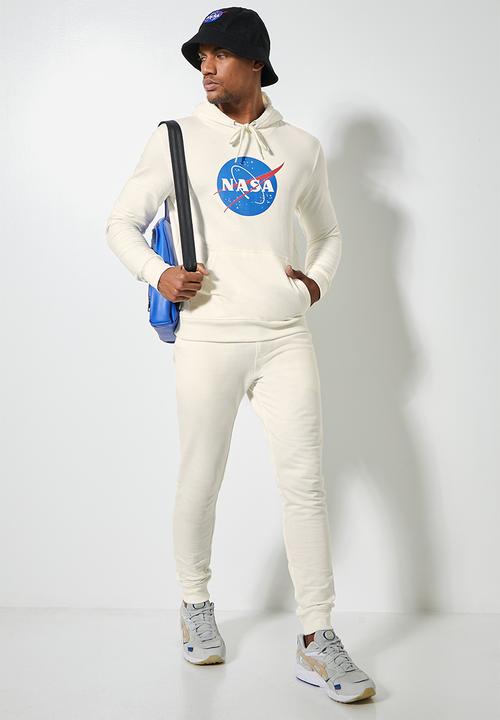 Superbalist - Nasa branded hoodie pullover sweat - ecru 