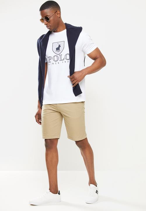 POLO - Cory crest short sleeve tee - white