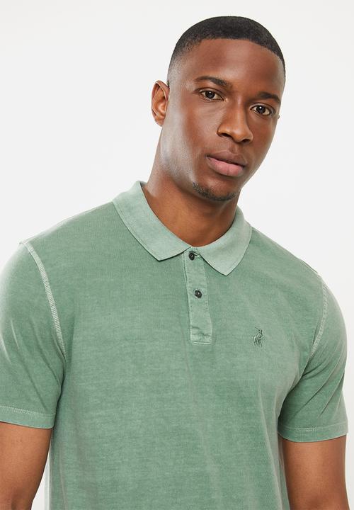 POLO - Thomas short sleeve golfer - sage