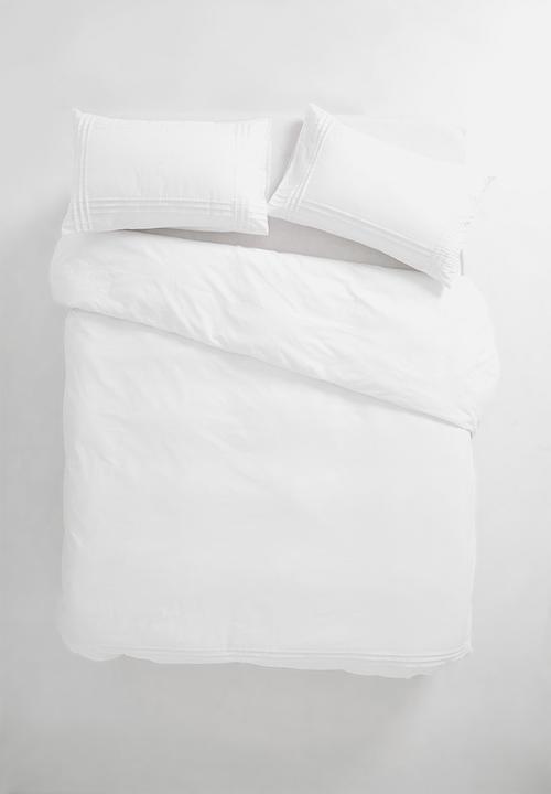 Sixth Floor - Lana polycotton duvet set – white