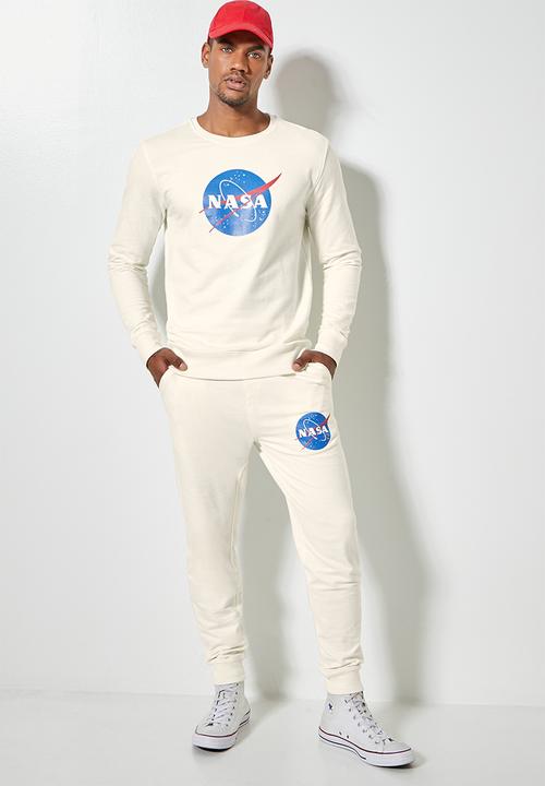 Superbalist - Madrid slim nasa burger sweatpants - ecru