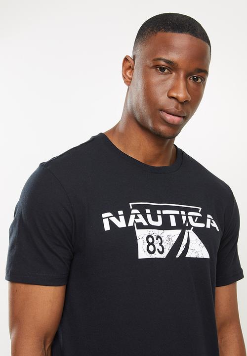 Nautica - Nautica flag tee - black
