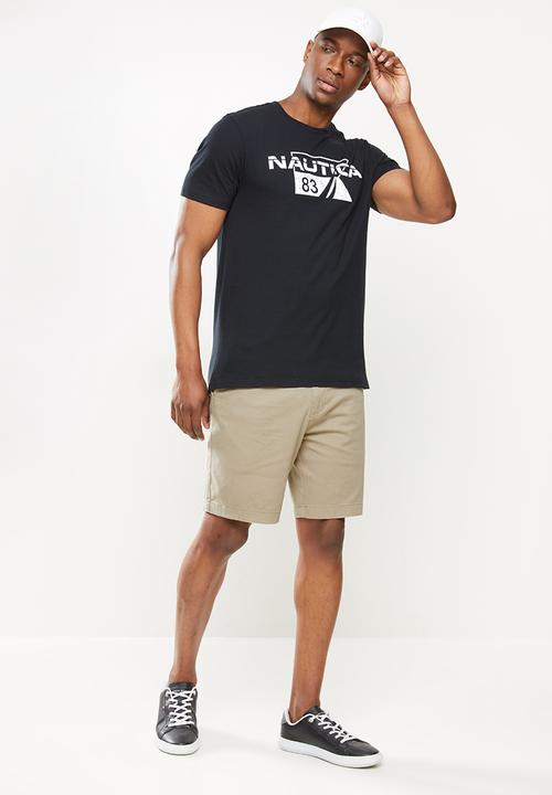 Nautica - Nautica flag tee - black