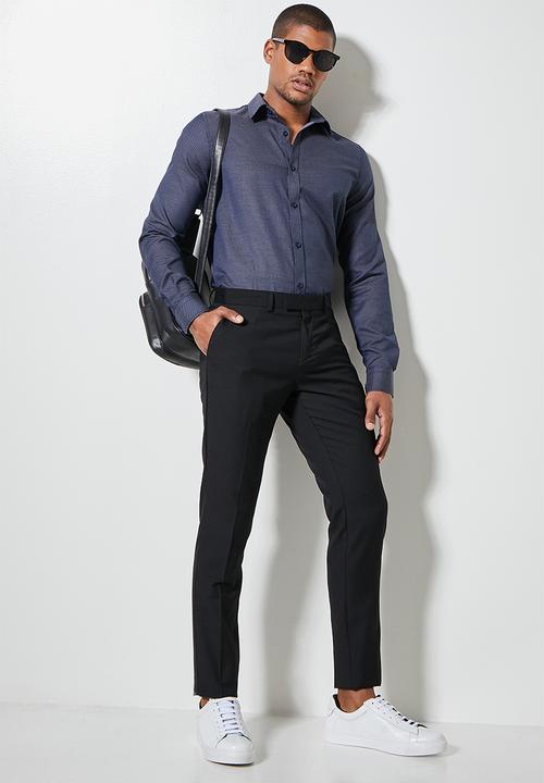 Superbalist - Jos slim pattern shirt - navy