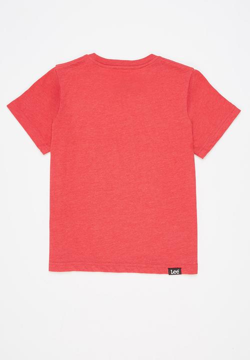 Lee  - Boys lee denim tee - red