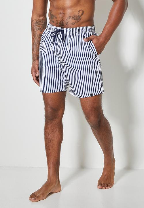 Superbalist - Baja swimshort - navy & white 