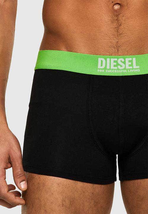 Diesel  - Umbx-damien three pack boxer shorts - black & green
