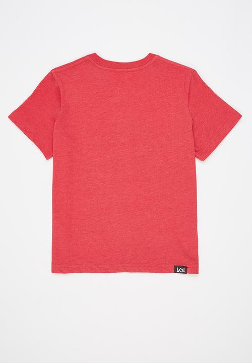 Lee  - Boys usa flag tee - red