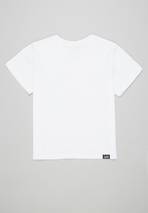Lee  - Boys vintage stamp tee - white