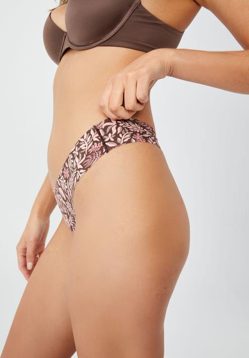 Cotton On - The invisible g string brief - sketch line tropical