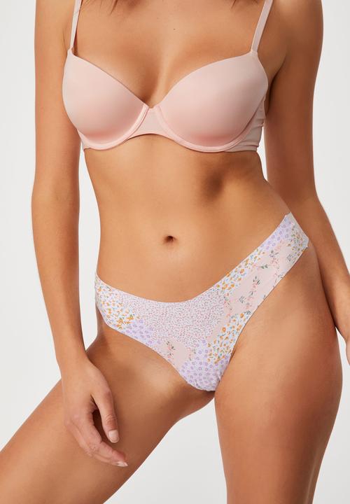 Cotton On - The invisible g string brief - ditsy patchwork