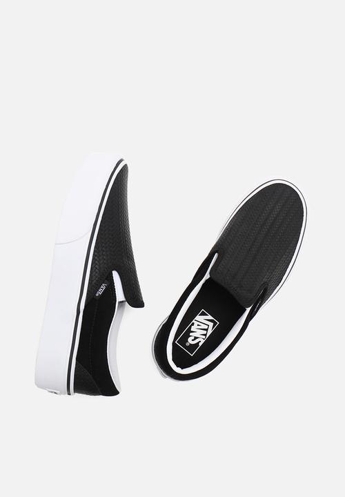 Vans - Classic slip-on platform - (suede emboss) black/true white