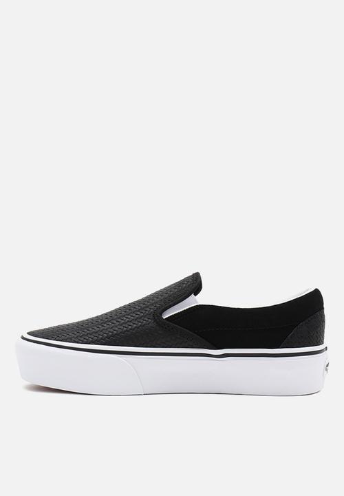 Vans - Classic slip-on platform - (suede emboss) black/true white