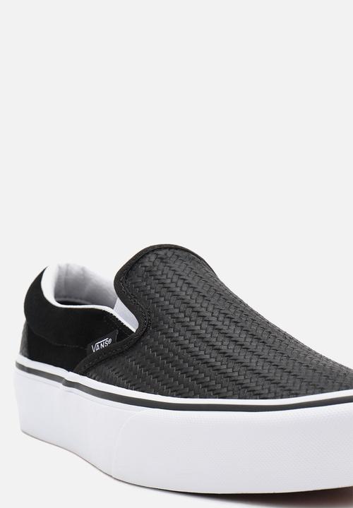 Vans - Classic slip-on platform - (suede emboss) black/true white