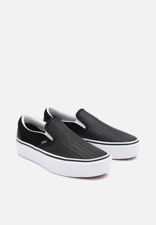 Vans - Classic slip-on platform - (suede emboss) black/true white