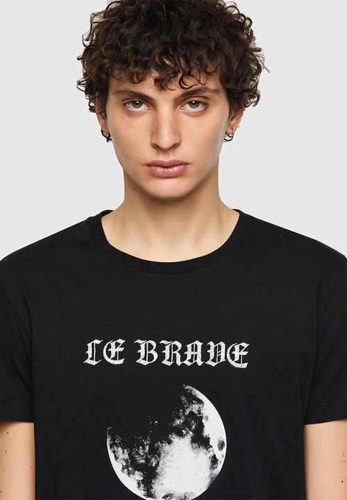 Diesel  - T-iny-b1 printed tee - black