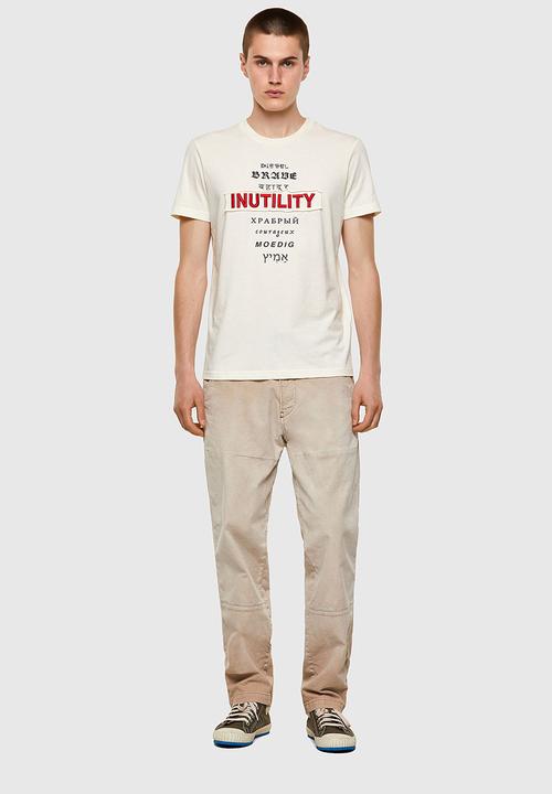 Diesel  - T-diegos-b6 printed tee - grey