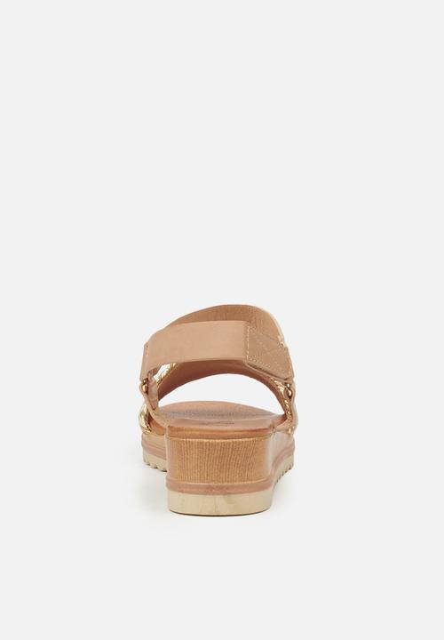 Butterfly Feet - Molly 1 flatform sandal - beige