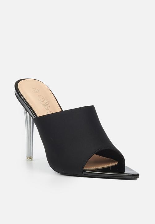Miss Black - Candy1 mule heel - black