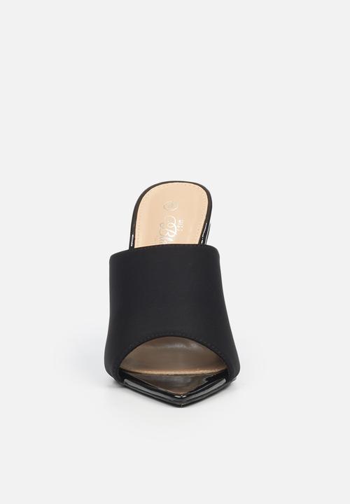 Miss Black - Candy1 mule heel - black