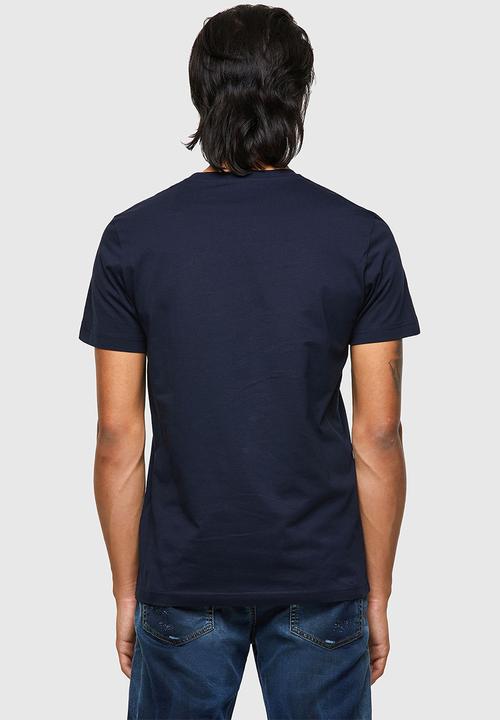 Diesel  - T-diegos-ecosmallogo tee - navy 