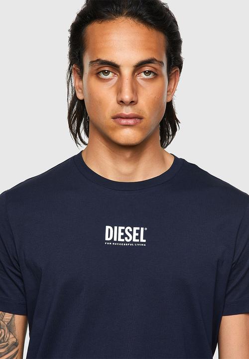 Diesel  - T-diegos-ecosmallogo tee - navy 