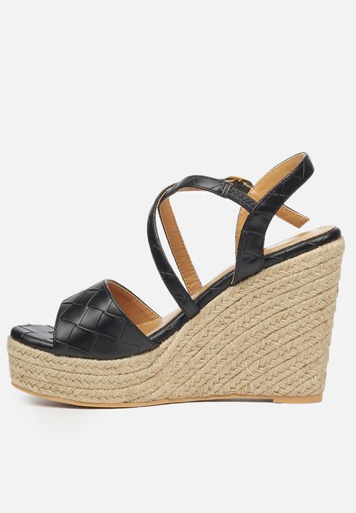Butterfly Feet - Tiana 1 espadrille wedge - black