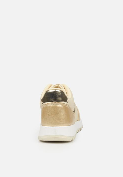 Butterfly Feet - Chrome sneaker - gold