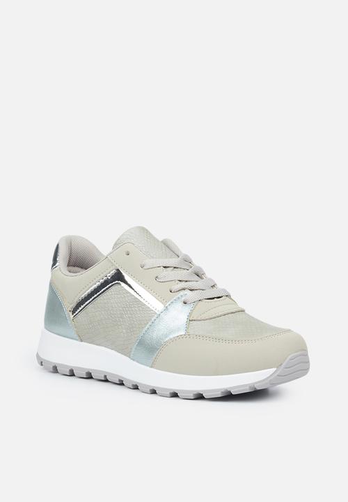 Butterfly Feet - Chrome sneaker - pewter