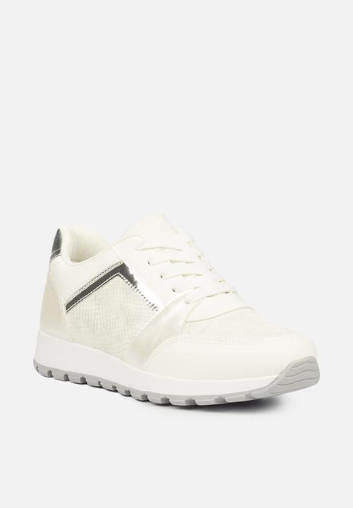 Butterfly Feet - Chrome sneaker - white