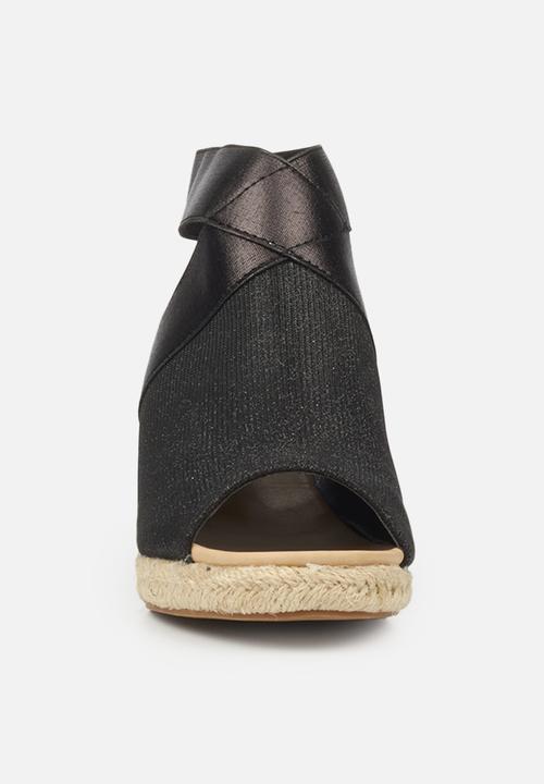 Butterfly Feet - Drayco 2 espadrille wedge - black
