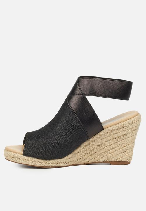 Butterfly Feet - Drayco 2 espadrille wedge - black