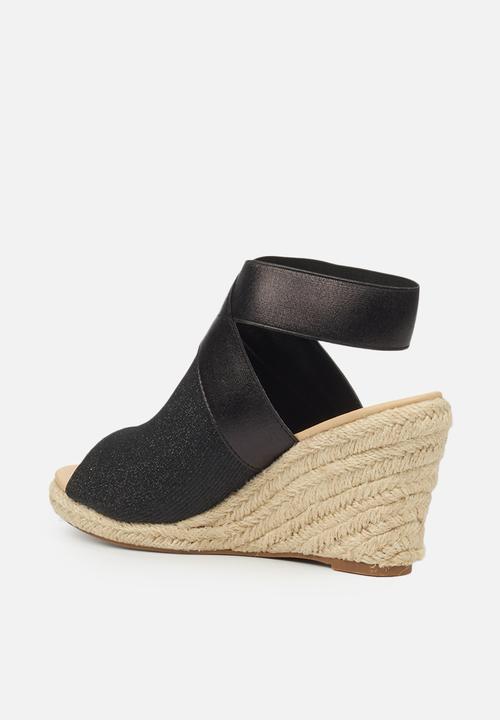 Butterfly Feet - Drayco 2 espadrille wedge - black