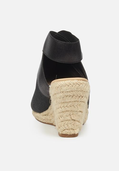 Butterfly Feet - Drayco 2 espadrille wedge - black