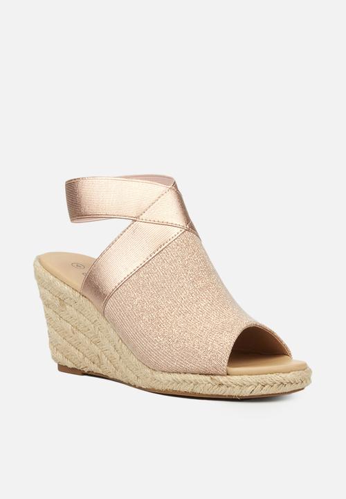 Butterfly Feet - Drayco 2 espadrille wedge - rose gold