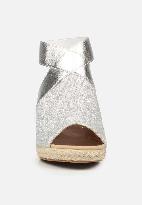 Butterfly Feet - Drayco 2 espadrille wedge - silver