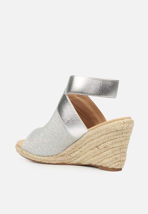Butterfly Feet - Drayco 2 espadrille wedge - silver