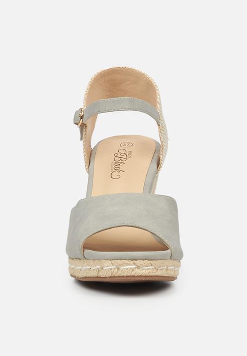 Miss Black - Jojo2 espadrille wedge - grey