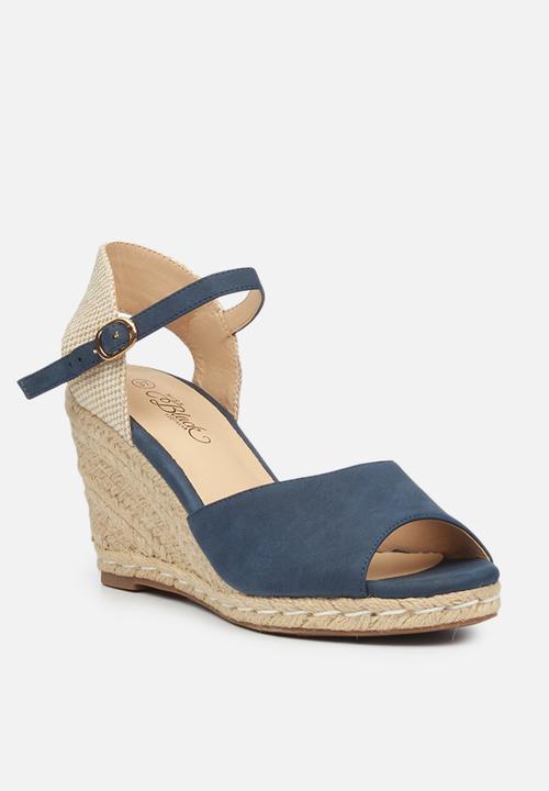 Miss Black - Jojo2 espadrille wedge - navy