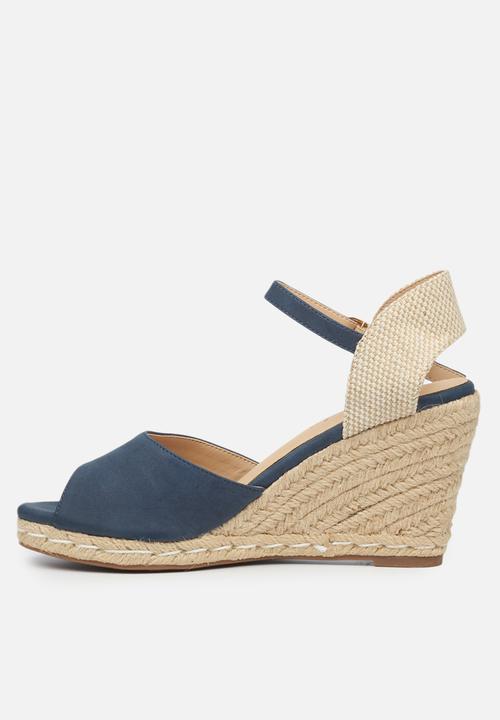 Miss Black - Jojo2 espadrille wedge - navy