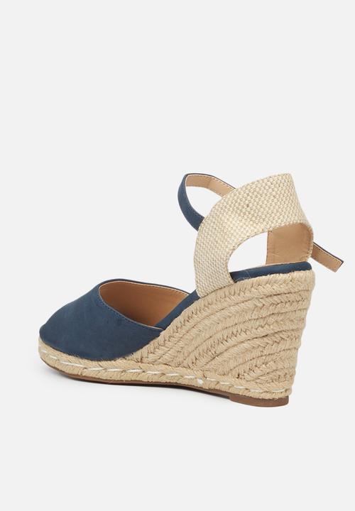 Miss Black - Jojo2 espadrille wedge - navy