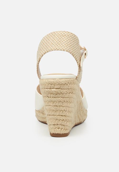 Miss Black - Jojo2 espadrille wedge - white