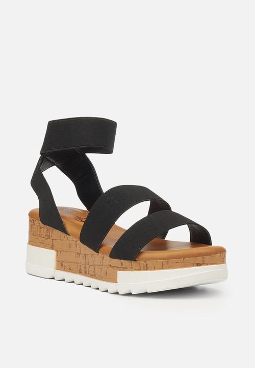 Butterfly Feet - Maddy 2 wedge - black