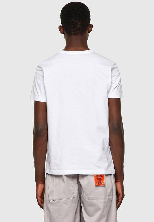 Diesel  - T-diegos-k23 chest logo tee - white