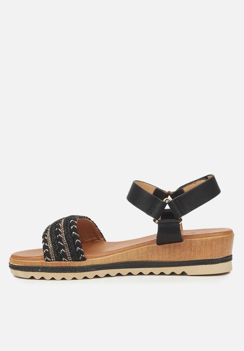 Butterfly Feet - Molly 1 flatform sandal - black
